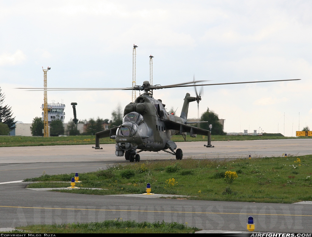 Czech Republic - Air Force Mil Mi-35 (Mi-24V) 0788 at Namest nad Oslavou (LKNA), Czech Republic