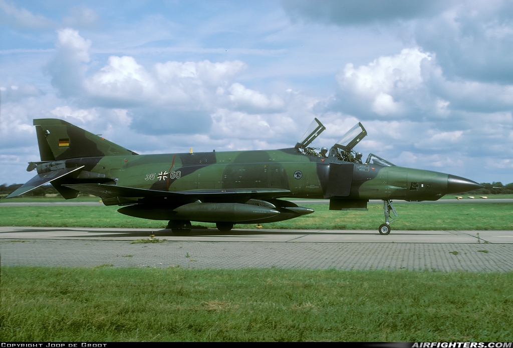 Germany - Air Force McDonnell Douglas RF-4E Phantom II 35+60 at Leck (EDXK), Germany