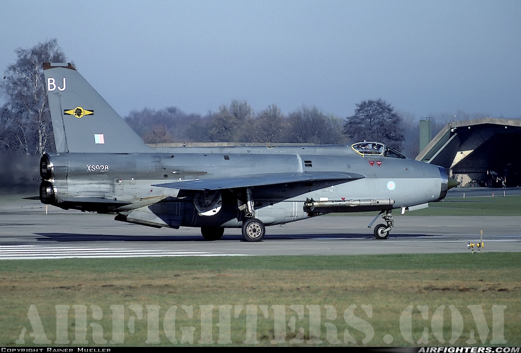 UK - Air Force English Electric Lightning F6 XS928 at Gutersloh (GUT / ETUO), Germany