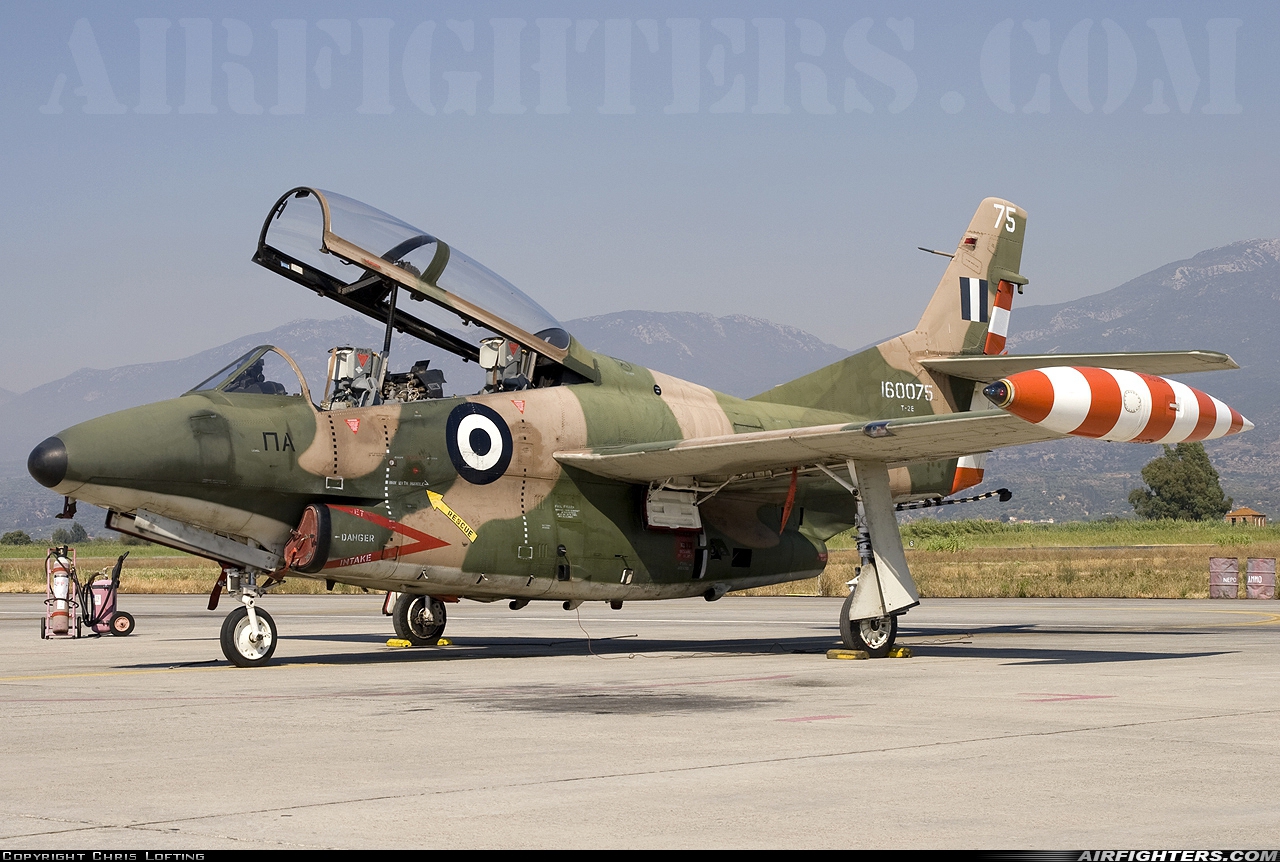 Greece - Air Force North American T-2E Buckeye 160075 at Kalamata (LGKL), Greece