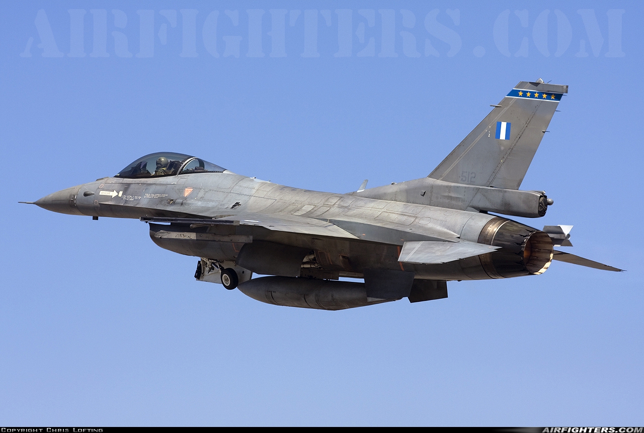 Greece - Air Force General Dynamics F-16C Fighting Falcon 512 at Chania - Souda (CHQ / LGSA), Greece