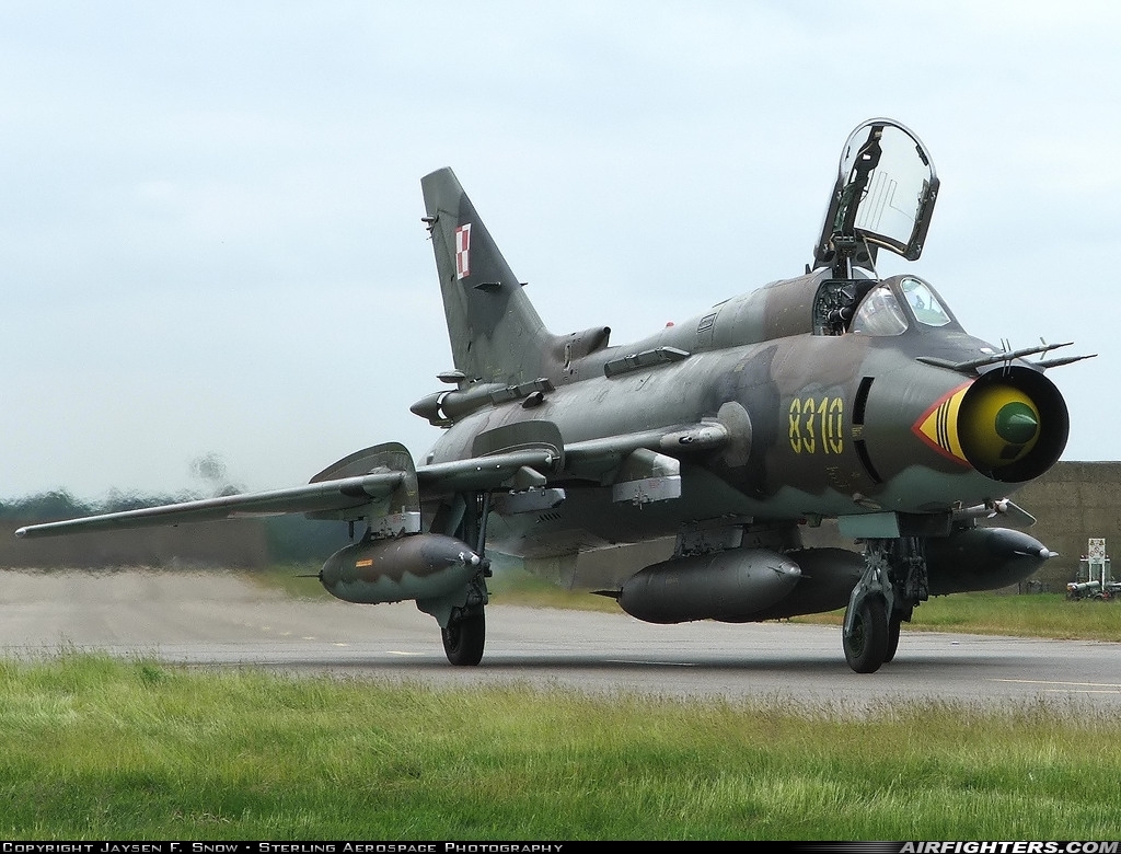 Poland - Air Force Sukhoi Su-22M4 Fitter-K 8310 at Coltishall (CLF / EGYC), UK