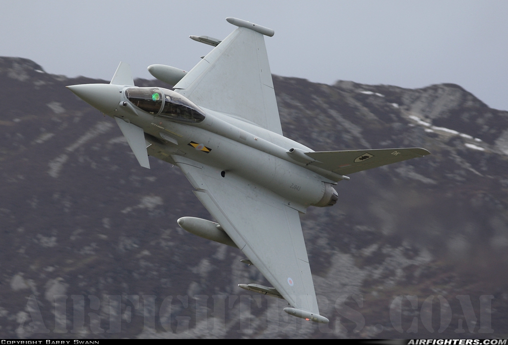 UK - Air Force Eurofighter Typhoon FGR4 ZJ943 at Off-Airport - North Wales, UK