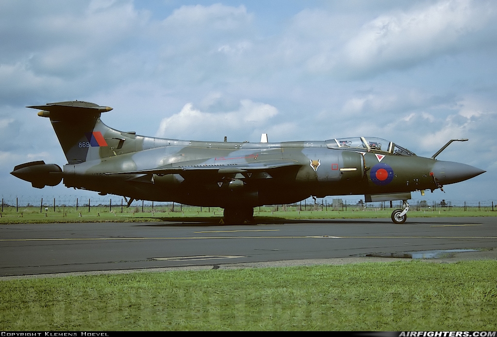 UK - Air Force Blackburn Buccaneer S.2B XV869 at Wyton (EGUY), UK