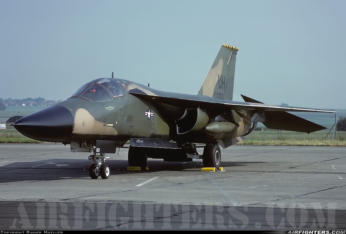 USA - Air Force General Dynamics F-111E Aardvark 68-0083 at Cambrai - Epinoy (LFQI), France