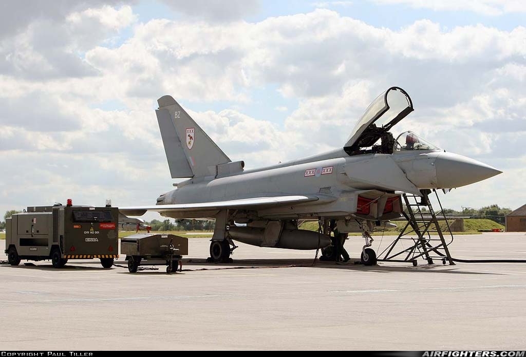 UK - Air Force Eurofighter Typhoon F2 ZJ911 at Coningsby (EGXC), UK