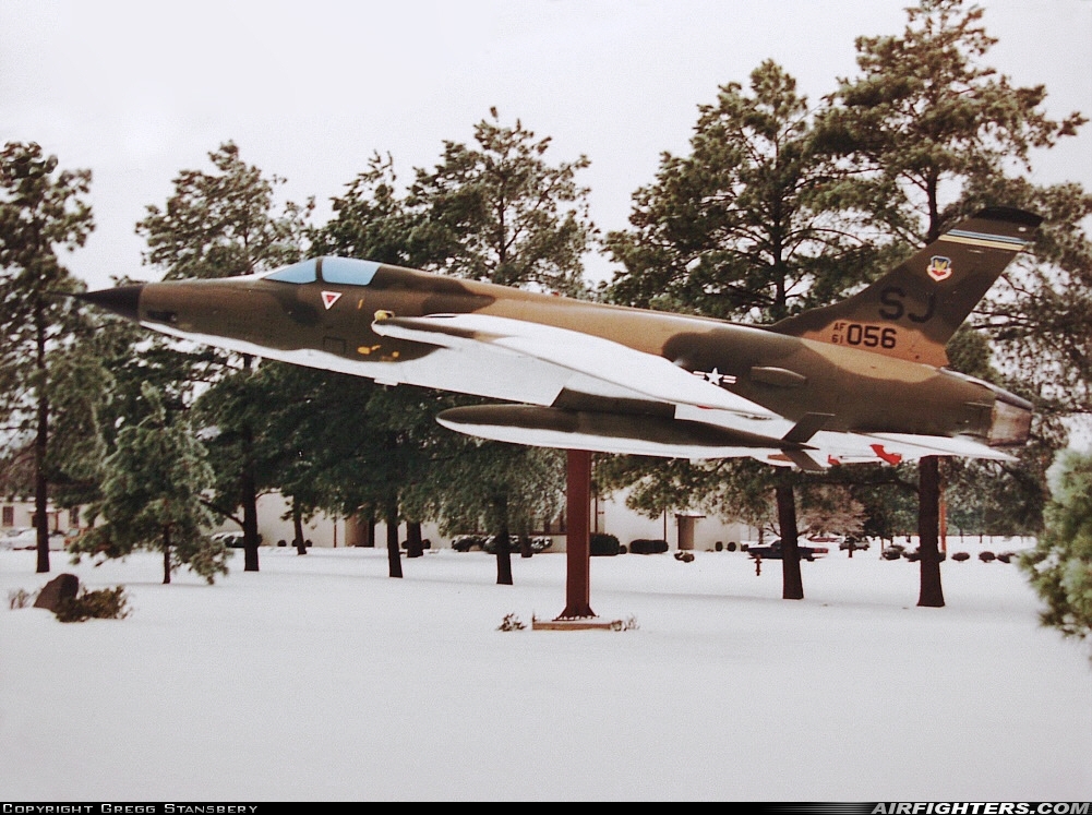 USA - Air Force Republic F-105D Thunderchief 61-0056 at Goldsboro - Seymour Johnson AFB (GSB / KGSB), USA