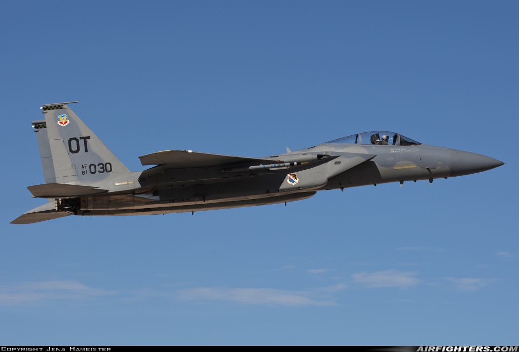 USA - Air Force McDonnell Douglas F-15C Eagle 81-0030 at Las Vegas - Nellis AFB (LSV / KLSV), USA
