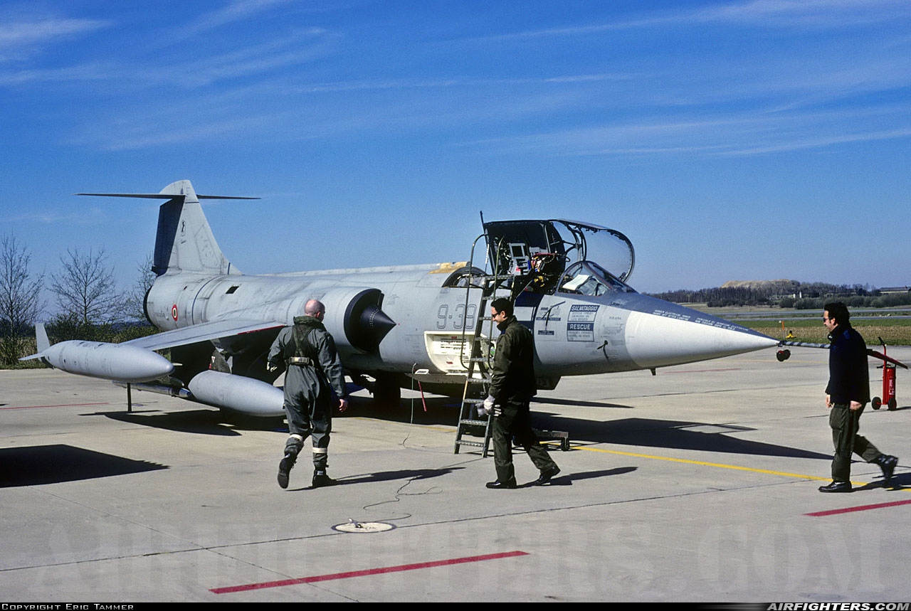 Italy - Air Force Lockheed F-104S-ASA-M Starfighter MM6764 at Florennes (EBFS), Belgium