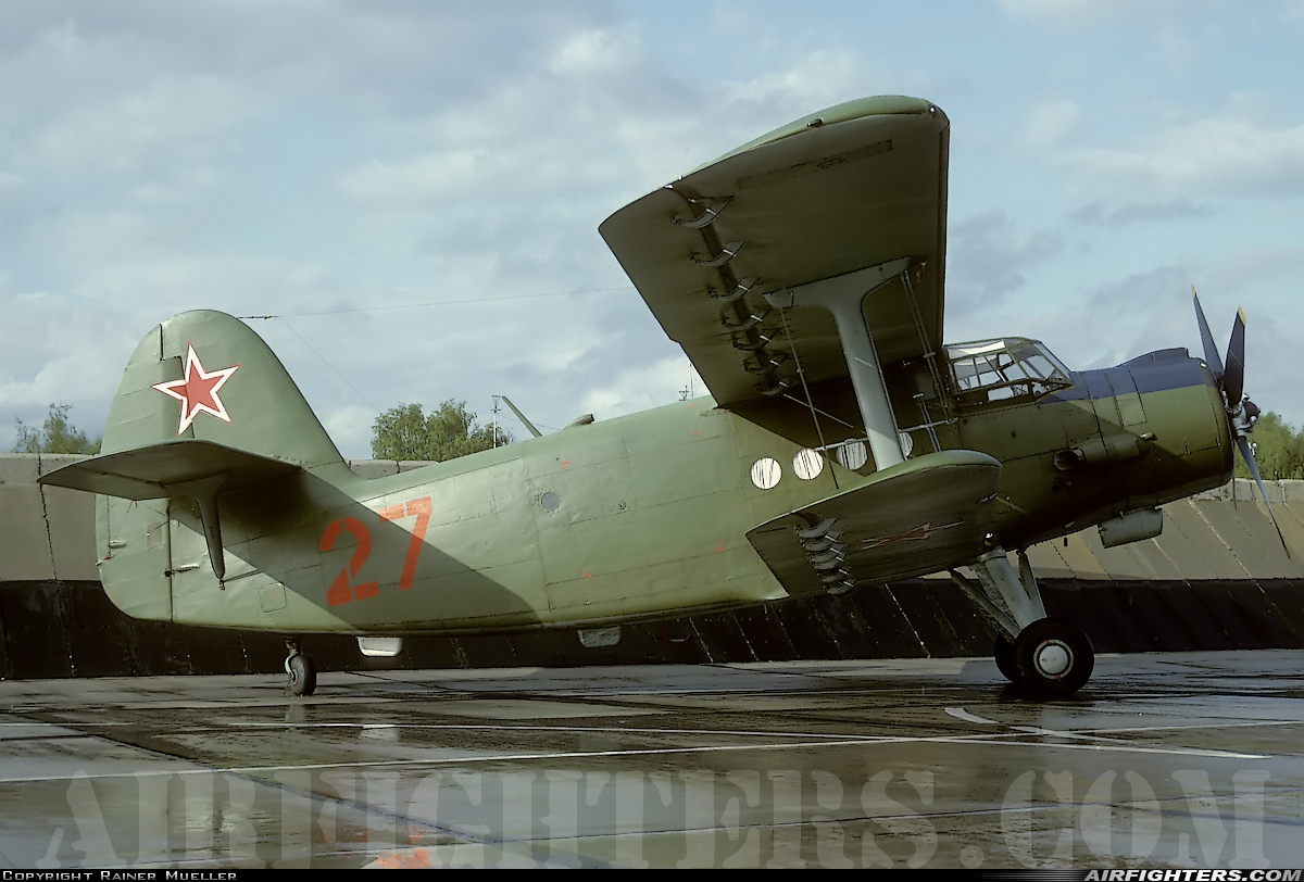 Russia - Air Force Antonov An-2T 27 RED at Finow (Eberswalde-Finow) (EDAV), Germany