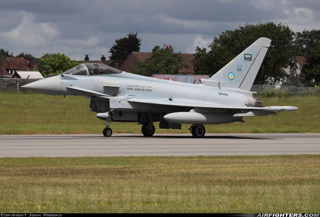 Saudi Arabia - Air Force Eurofighter Typhoon FGR50 1001 at Warton (EGNO), UK
