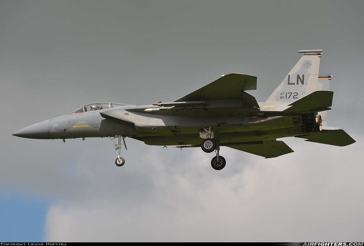 USA - Air Force McDonnell Douglas F-15C Eagle 86-0172 at Leeuwarden (LWR / EHLW), Netherlands