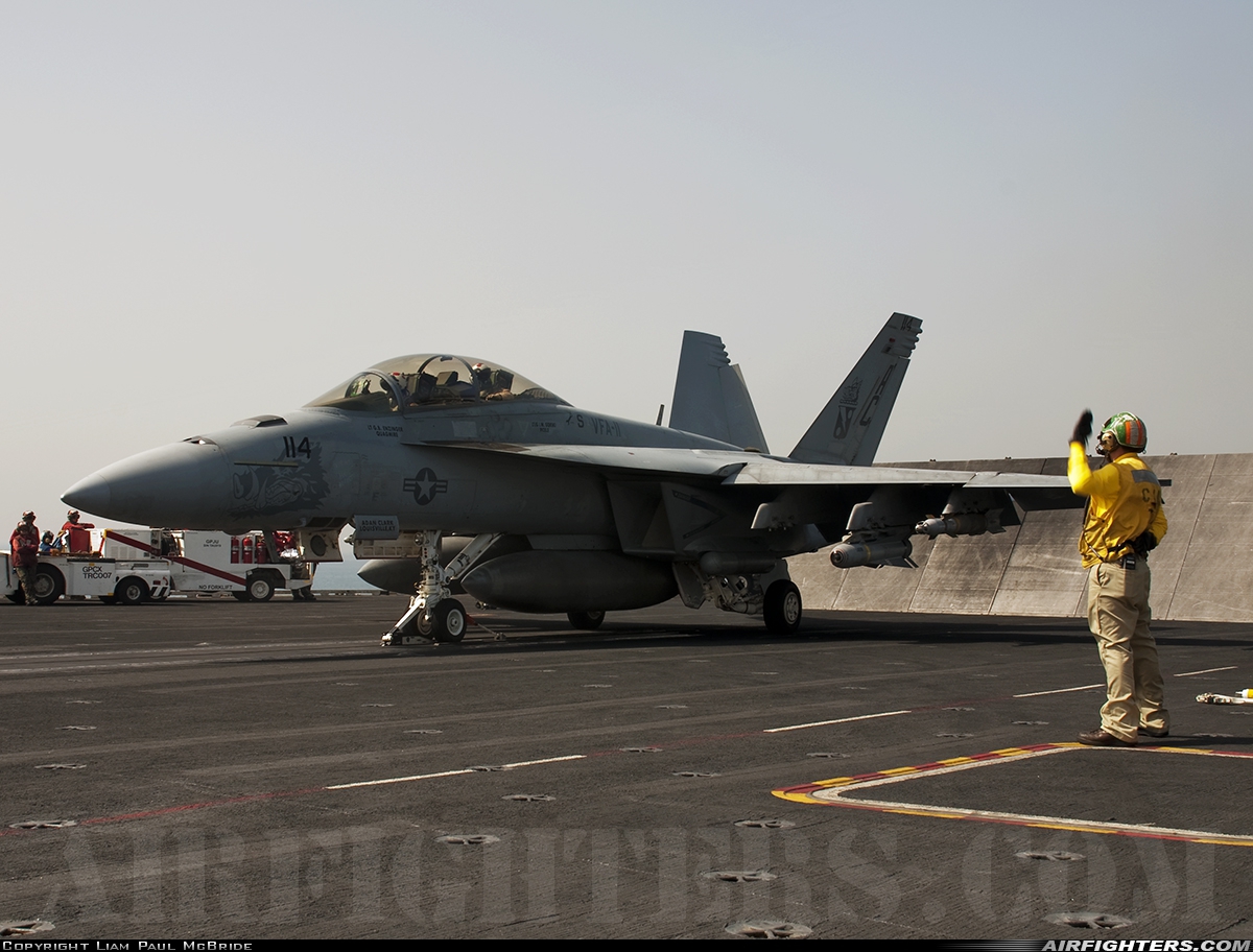 USA - Navy Boeing F/A-18F Super Hornet 166628 at Off-Airport - Persian Gulf, International Airspace