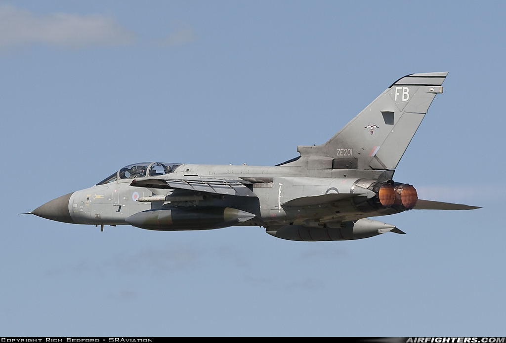 UK - Air Force Panavia Tornado F3 ZE201 at Karup (KRP / EKKA), Denmark