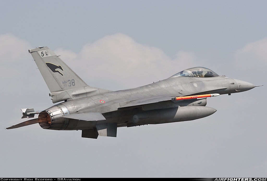 Italy - Air Force General Dynamics F-16A/ADF Fighting Falcon MM7238 at Karup (KRP / EKKA), Denmark