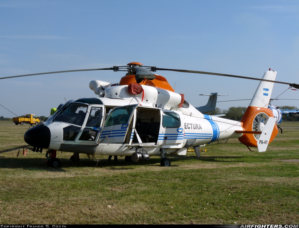Argentina - Coast Guard Aerospatiale AS-565MA Panther PA-41 at Moron (MOR / SADM), Argentina