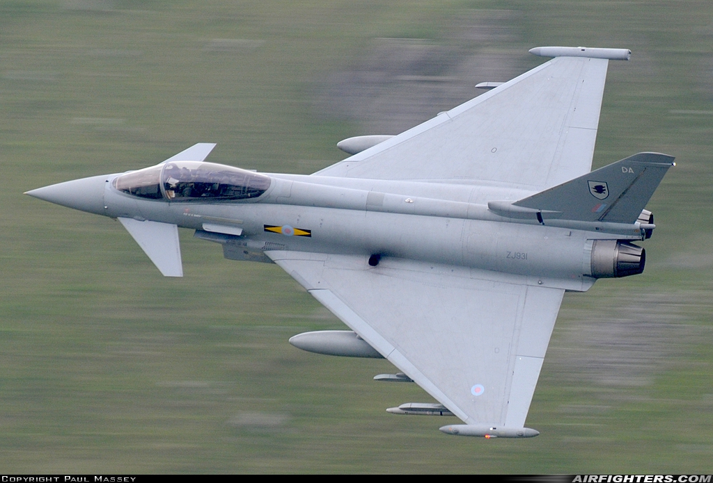 UK - Air Force Eurofighter Typhoon F2 ZJ931 at Off-Airport - Machynlleth Loop Area, UK