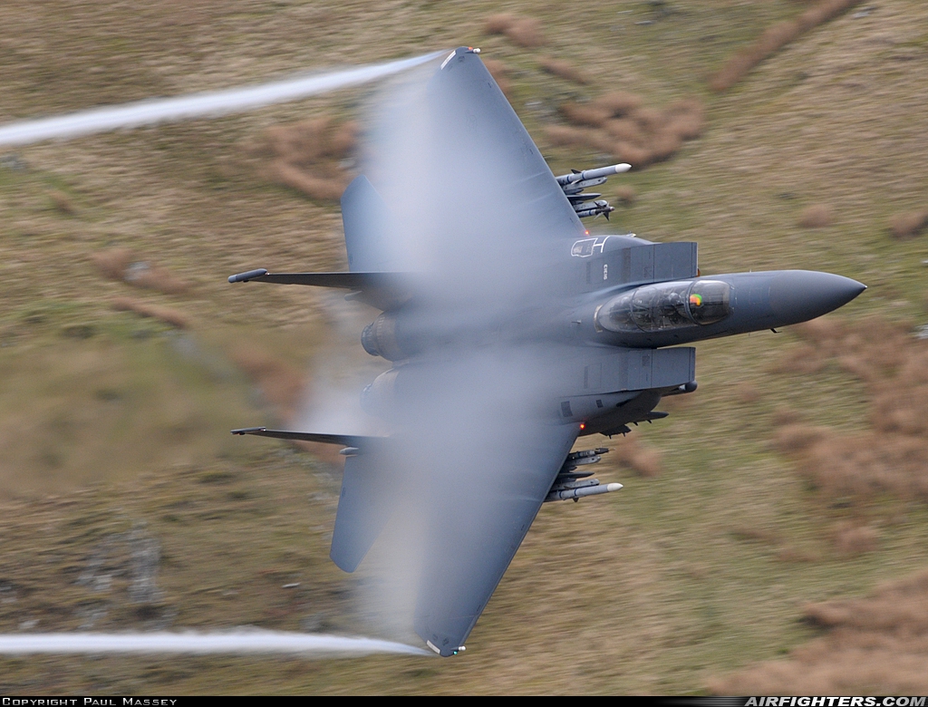 USA - Air Force McDonnell Douglas F-15E Strike Eagle 91-0313 at Off-Airport - Machynlleth Loop Area, UK