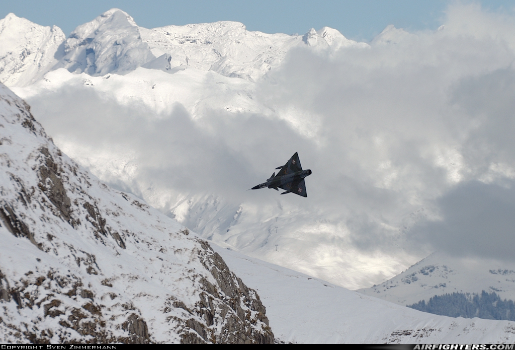 Switzerland - Air Force Dassault Mirage IIIRS R-2114 at Off-Airport - Axalp, Switzerland