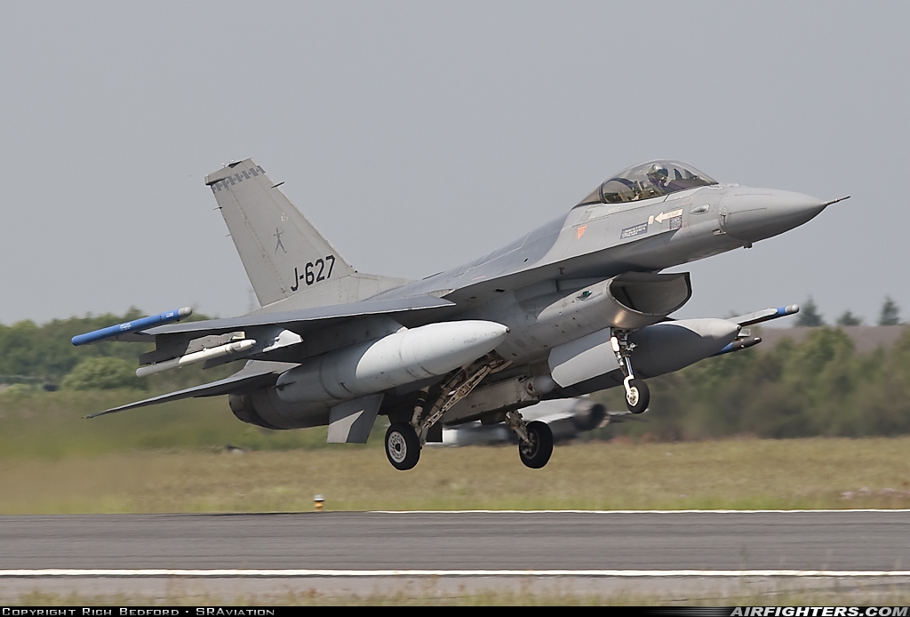 Netherlands - Air Force General Dynamics F-16AM Fighting Falcon J-627 at Karup (KRP / EKKA), Denmark