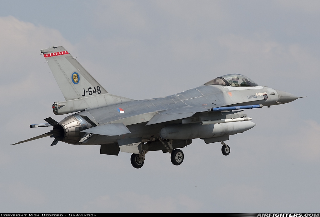 Netherlands - Air Force General Dynamics F-16AM Fighting Falcon J-648 at Karup (KRP / EKKA), Denmark
