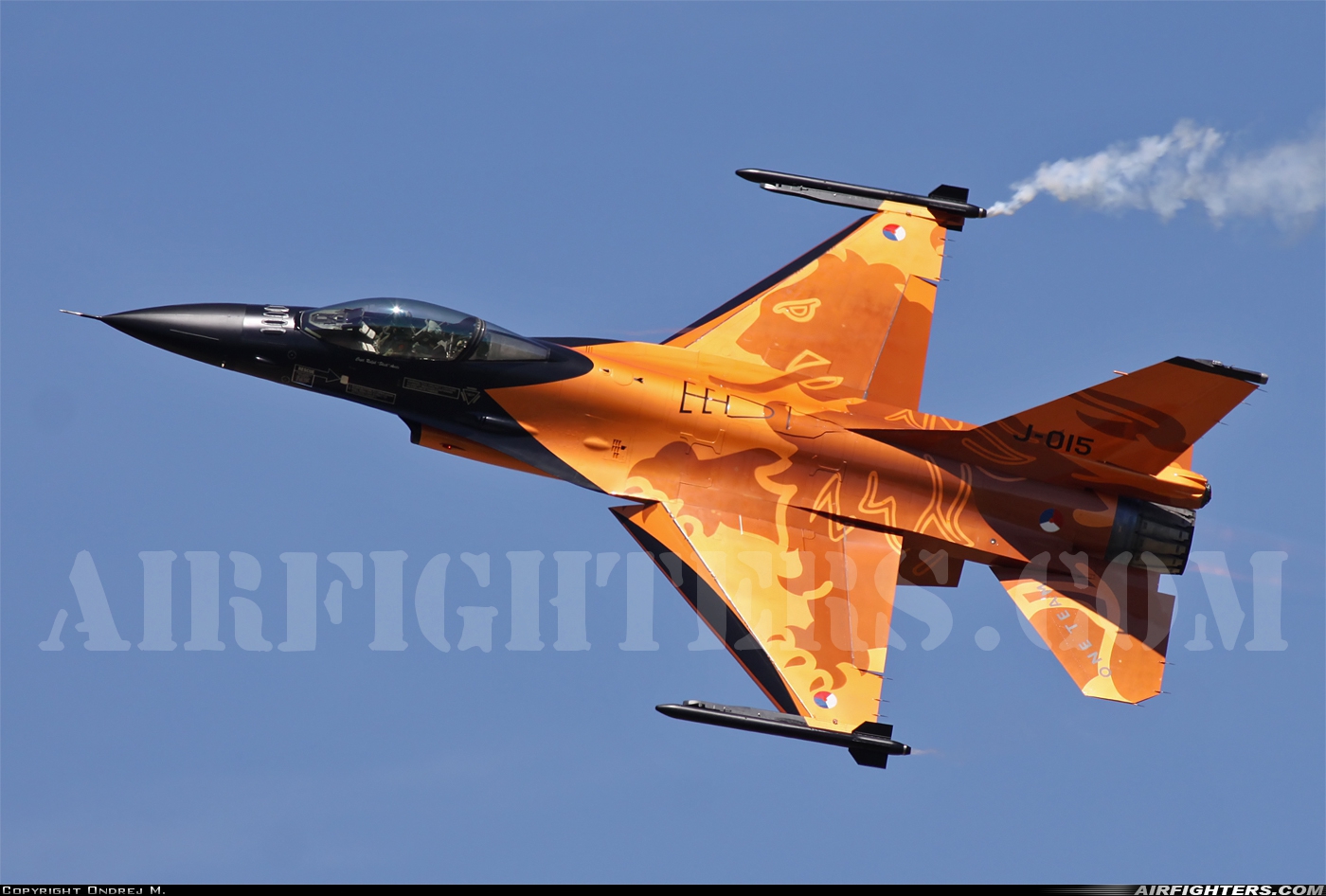 Netherlands - Air Force General Dynamics F-16AM Fighting Falcon J-015 at Piestany (PZY / LZPP), Slovakia