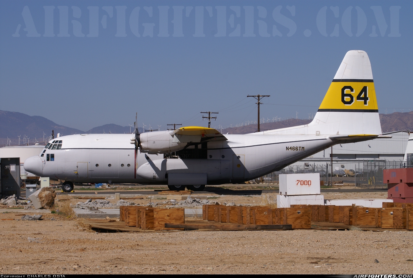 USA - Air Force Lockheed C-130A Hercules (L-182) N466TM at Mojave (MHV), USA