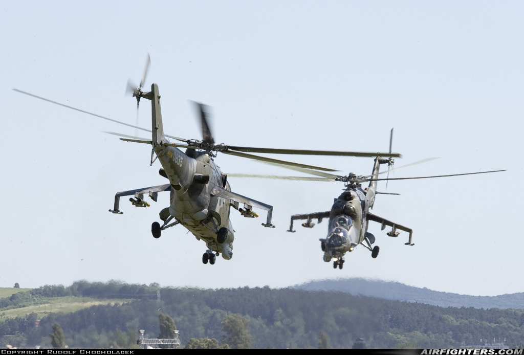 Czech Republic - Air Force Mil Mi-35 (Mi-24V) 0835 at Piestany (PZY / LZPP), Slovakia