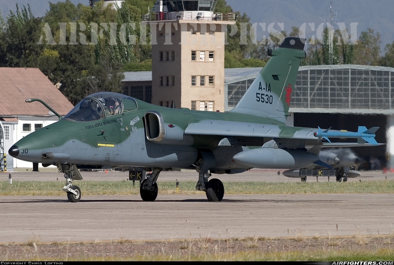 Brazil - Air Force AMX International A-1 FAB5530 at Mendoza - El Plumerillo (MDZ / SAME), Argentina