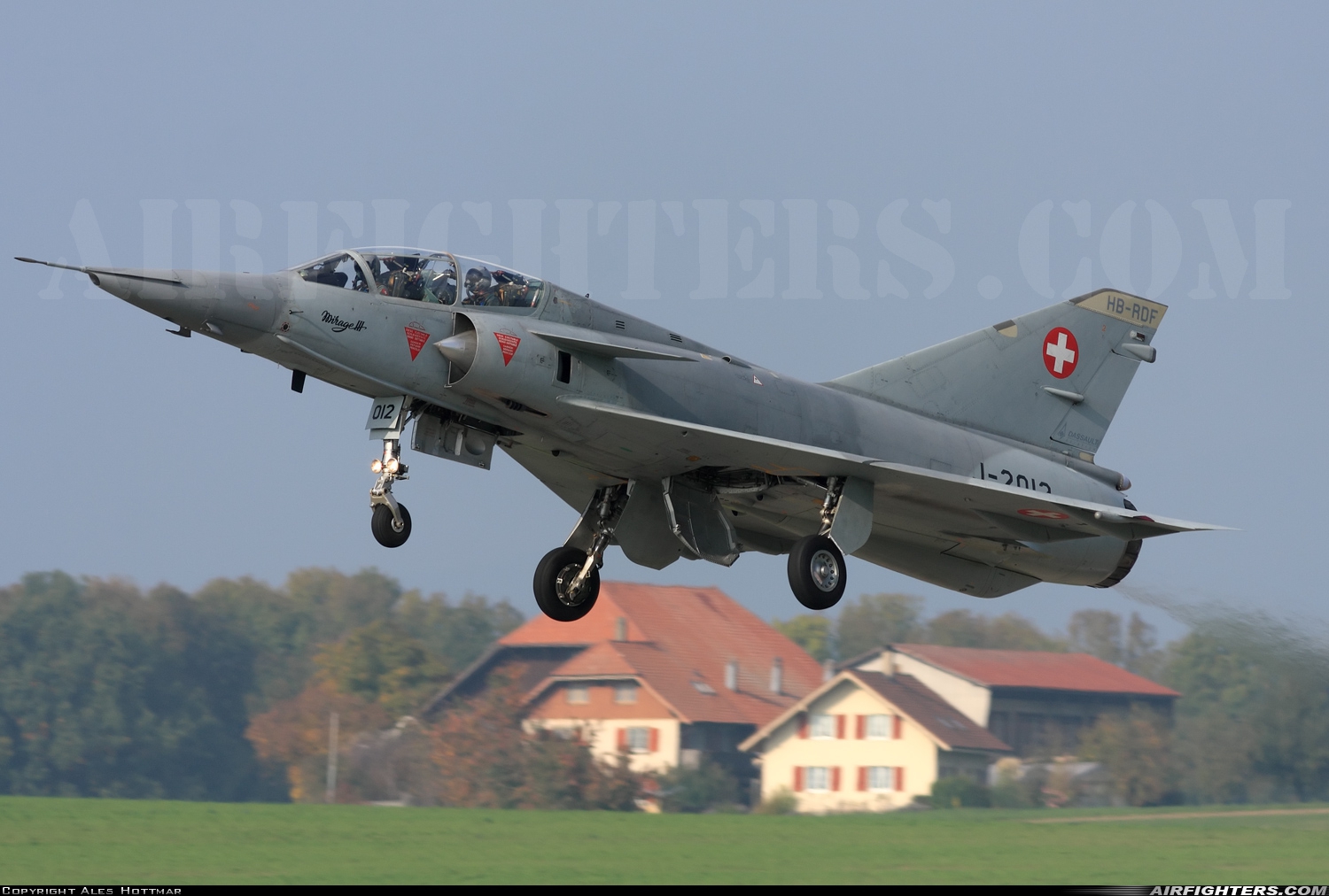 Private Dassault Mirage IIIDS HB-RDF at Payerne (LSMP), Switzerland