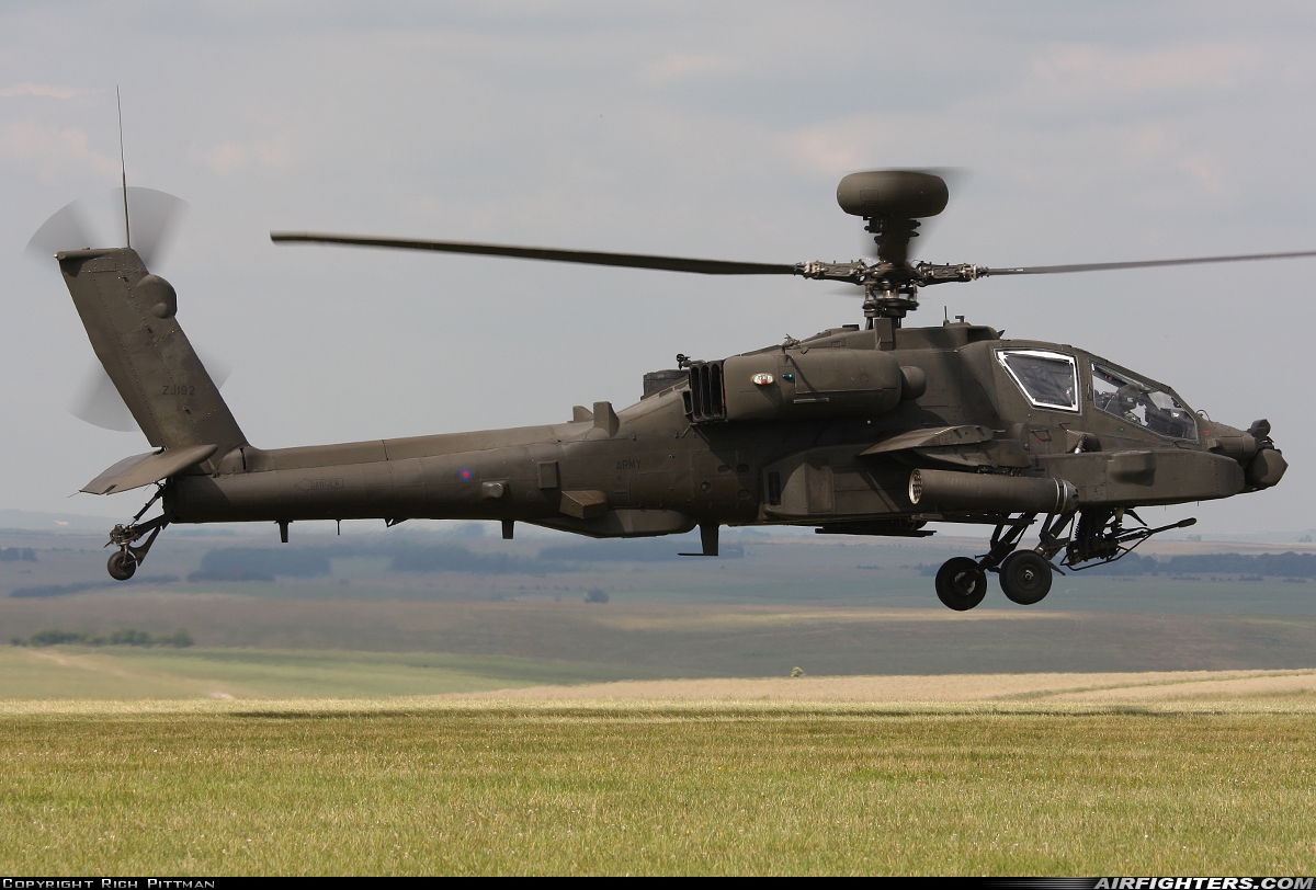 UK - Army Westland Apache AH1 (WAH-64D) ZJ192 at Off-Airport - Salisbury Plain, UK