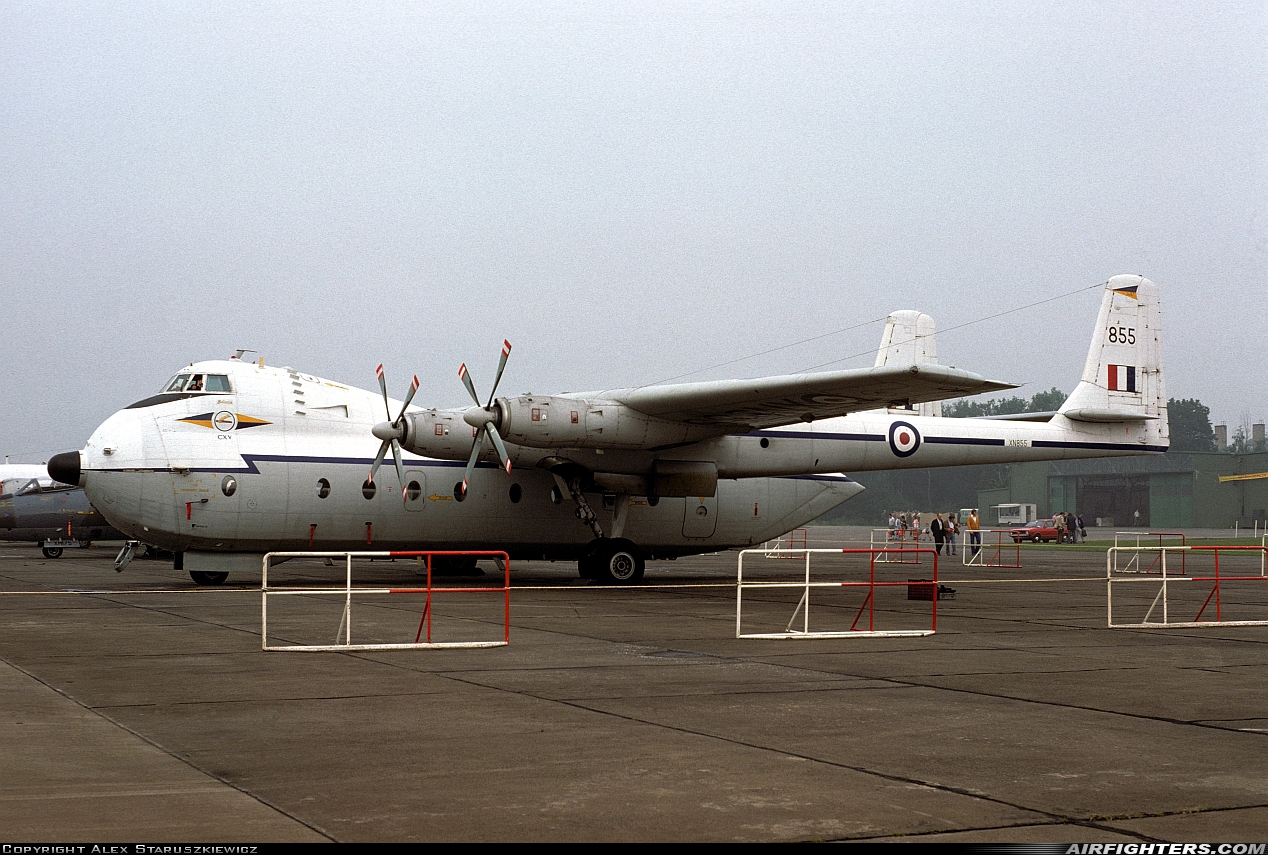UK - Air Force Armstrong Whitworth AW-660 Argosy E1 XN855 at Wildenrath (WID / EDUW), Germany