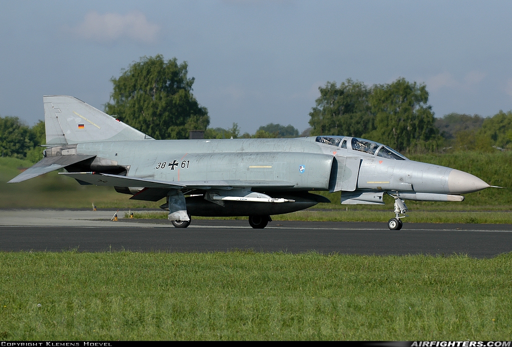 Germany - Air Force McDonnell Douglas F-4F Phantom II 38+61 at Hopsten (Rheine -) (ETNP), Germany