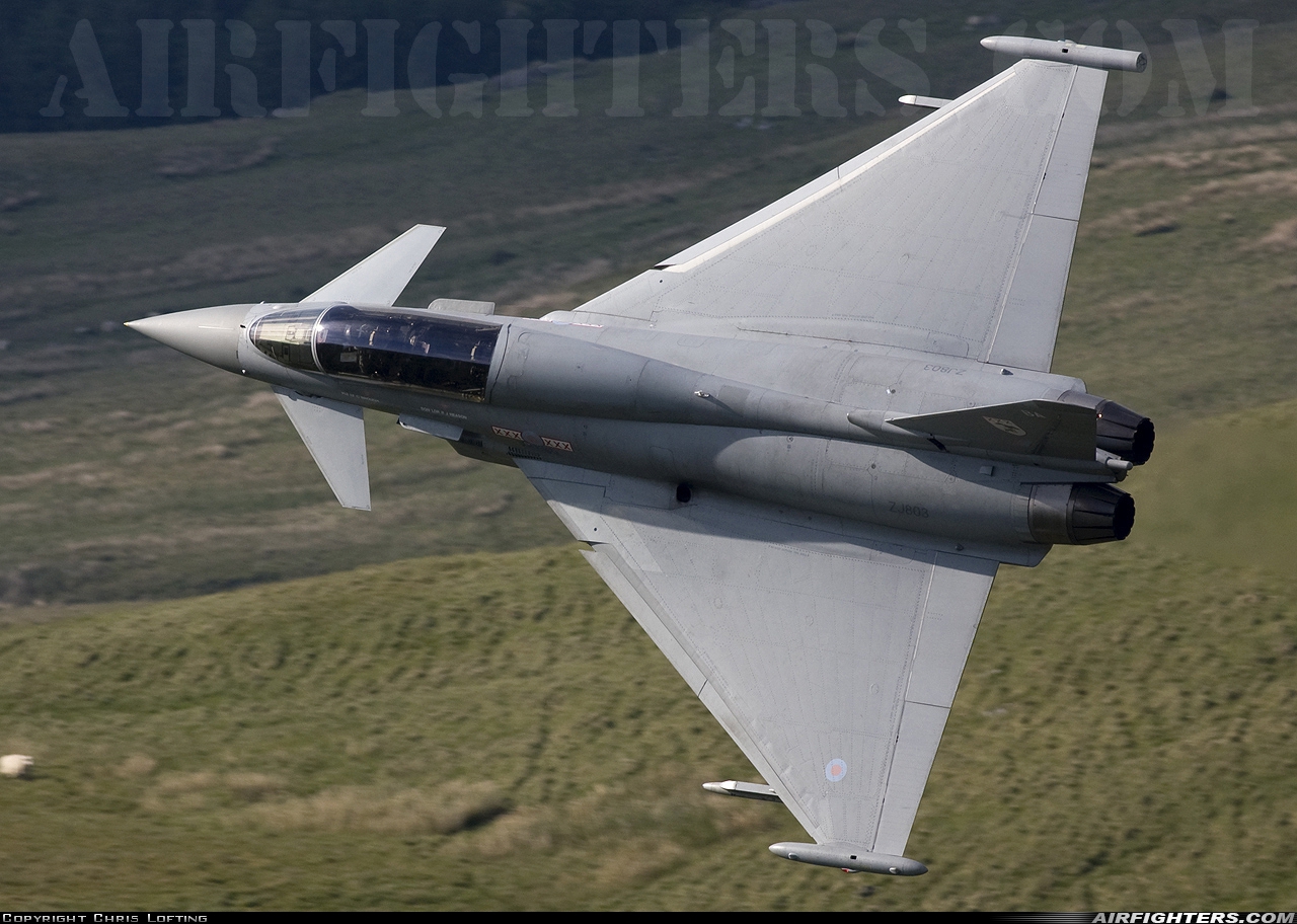 UK - Air Force Eurofighter Typhoon T1 ZJ803 at Off-Airport - Machynlleth Loop Area, UK