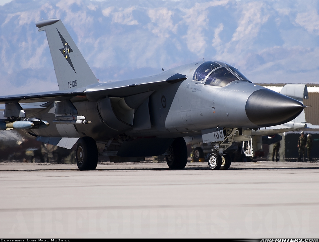 Australia - Air Force General Dynamics F-111C Aardvark A8-135 at Las Vegas - Nellis AFB (LSV / KLSV), USA