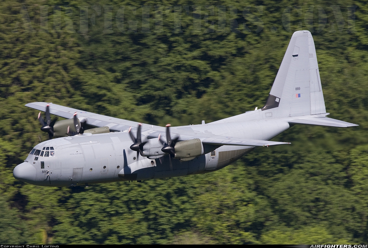 UK - Air Force Lockheed Martin Hercules C5 (C-130J / L-382) ZH889 at Off-Airport - Machynlleth Loop Area, UK