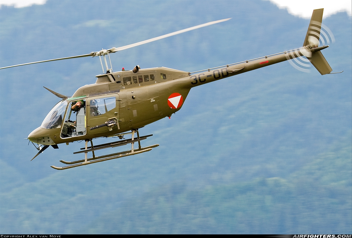 Austria - Air Force Bell OH-58B Kiowa 3C-OD at Zeltweg (LOXZ), Austria