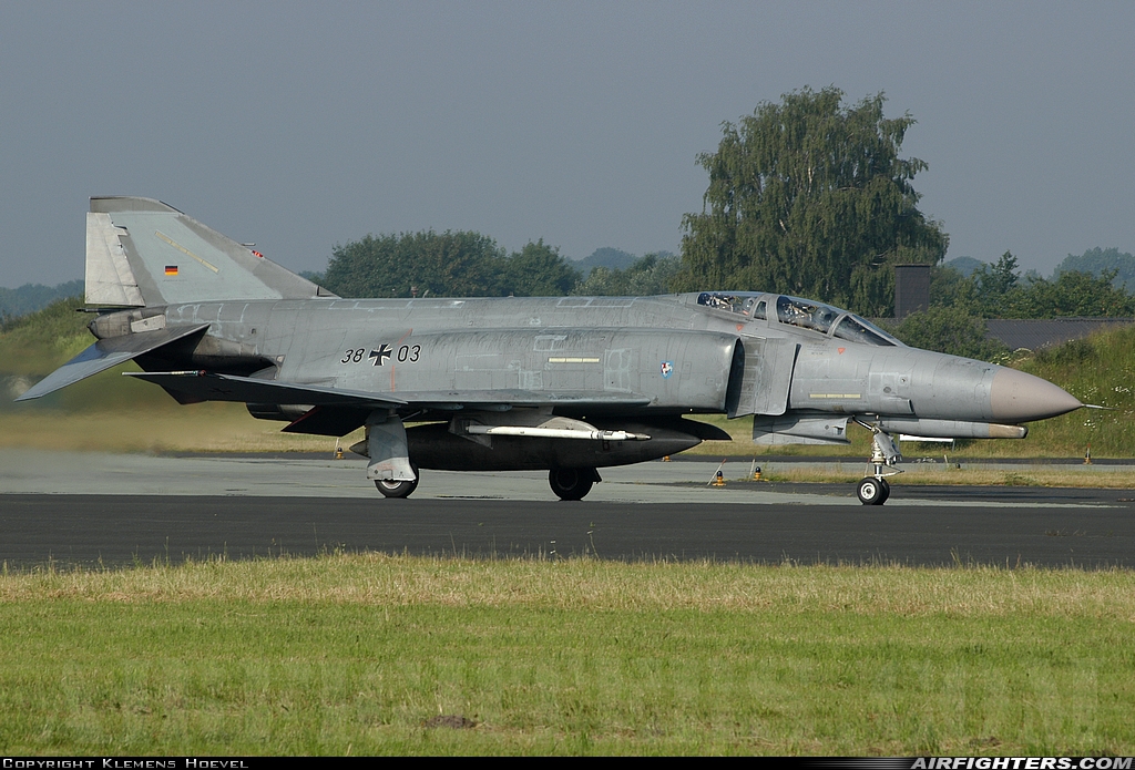 Germany - Air Force McDonnell Douglas F-4F Phantom II 38+03 at Hopsten (Rheine -) (ETNP), Germany