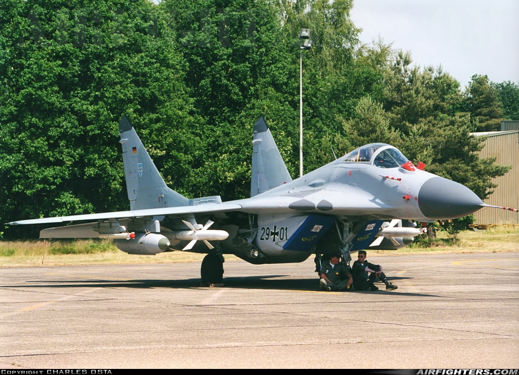 Germany - Air Force Mikoyan-Gurevich MiG-29G (9.12A) 29+01 at Beauvechain (EBBE), Belgium