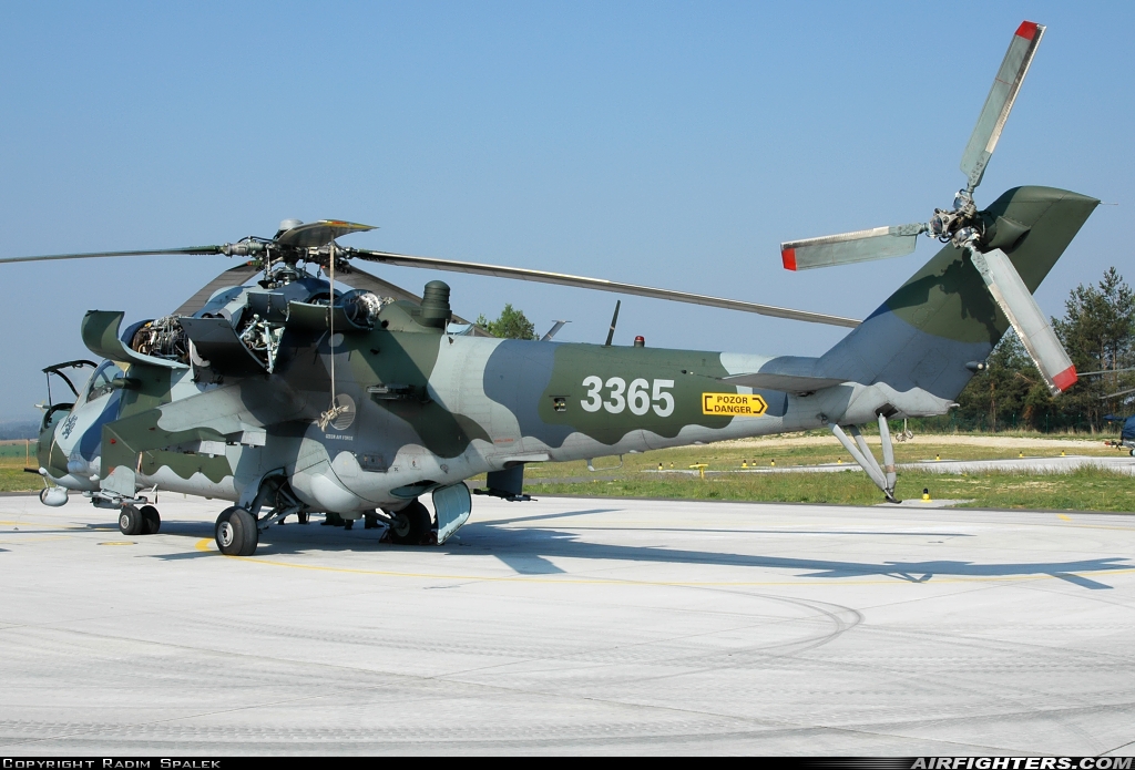 Czech Republic - Air Force Mil Mi-35 (Mi-24V) 3365 at Namest nad Oslavou (LKNA), Czech Republic