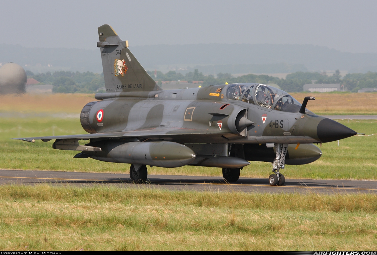 France - Air Force Dassault Mirage 2000N 374 at Reims - Champagne (RHE / LFSR), France