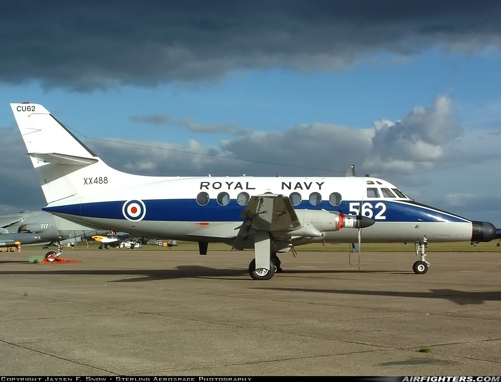 UK - Navy Scottish Aviation HP-137 Jetstream T2 XX488 at Duxford (EGSU), UK