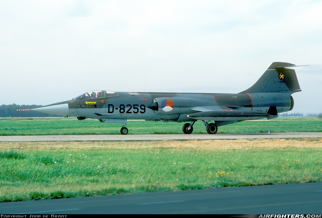 Netherlands - Air Force Lockheed F-104G Starfighter D-8259 at Uden - Volkel (UDE / EHVK), Netherlands