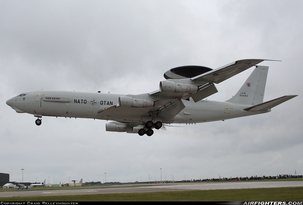 Luxembourg - NATO Boeing E-3A Sentry (707-300) LX-N90442 at Waddington (WTN / EGXW), UK