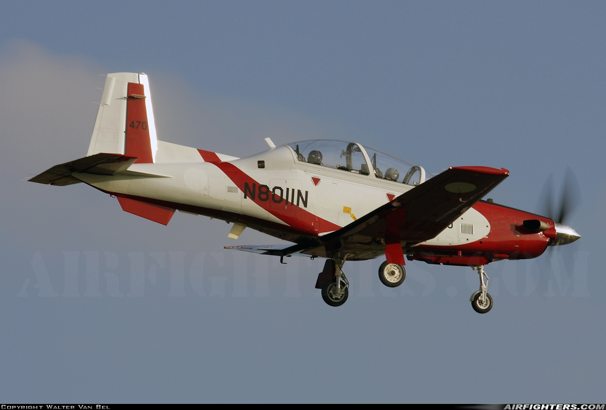 Israel - Air Force Raytheon T-6A Texan II 470 at Ostend / Bruges (OST / EBOS), Belgium