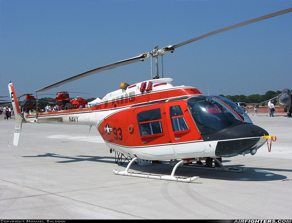 USA - Navy Bell TH-57C SeaRanger (206B-3) 162507 at Beaufort - Merritt Field (KNBC), USA