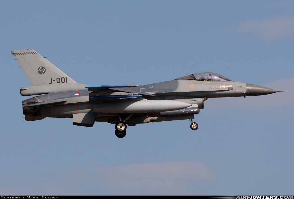 Netherlands - Air Force General Dynamics F-16AM Fighting Falcon J-001 at Uden - Volkel (UDE / EHVK), Netherlands