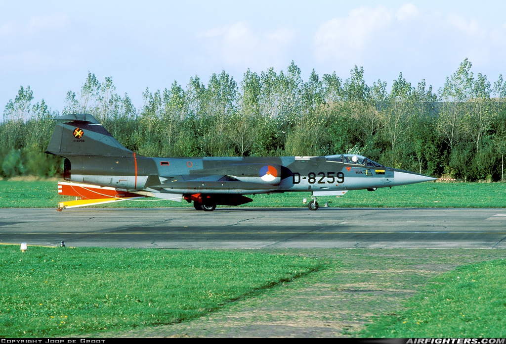 Netherlands - Air Force Lockheed F-104G Starfighter D-8259 at Leeuwarden (LWR / EHLW), Netherlands