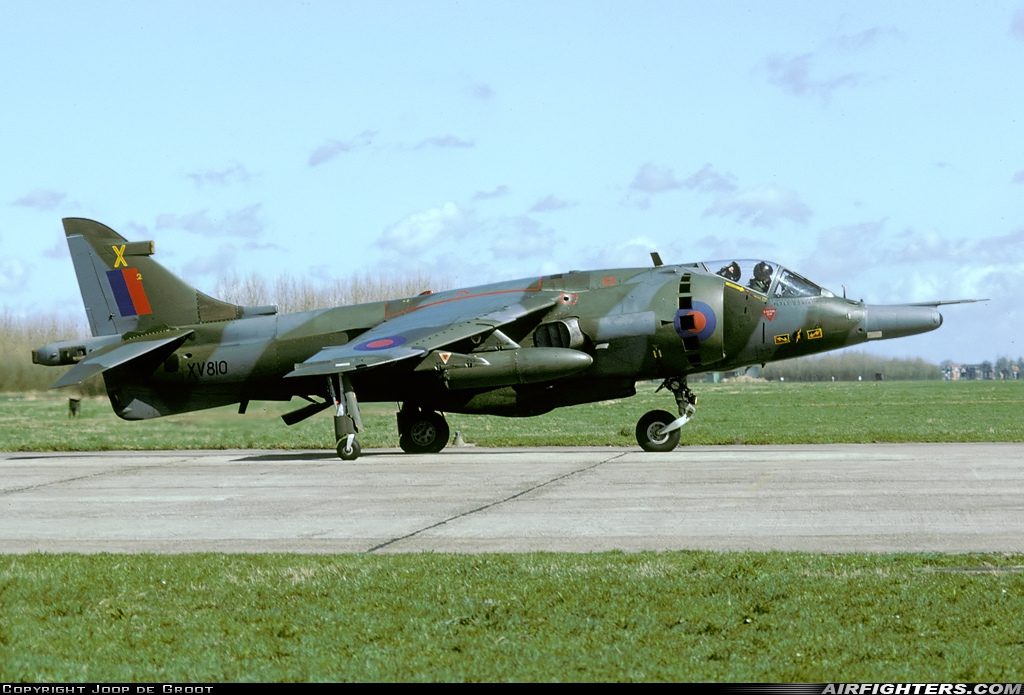 UK - Air Force Hawker Siddeley Harrier GR.3 XV810 at Leeuwarden (LWR / EHLW), Netherlands