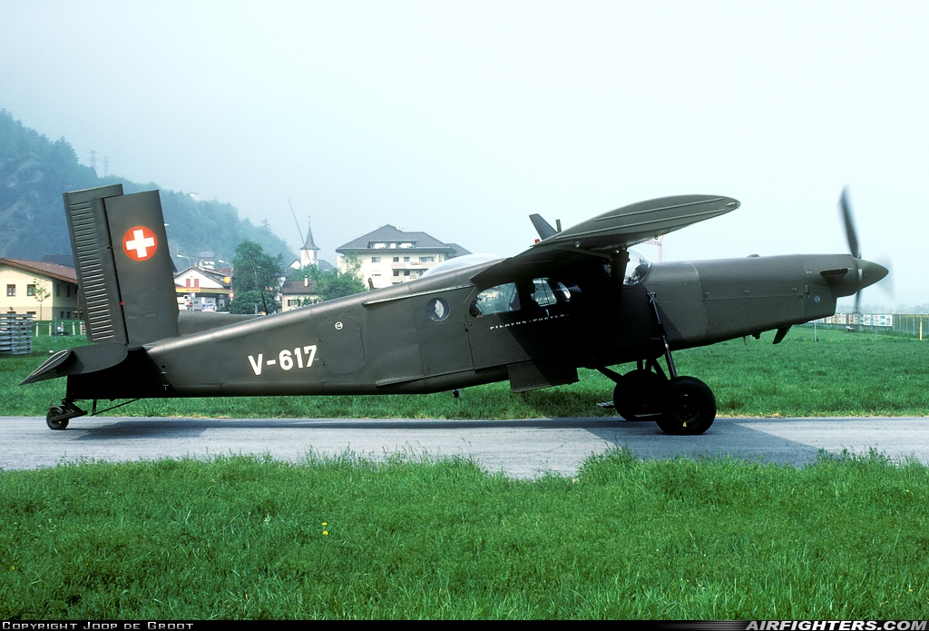Switzerland - Air Force Pilatus PC-6/B2-H2M-1 Turbo Porter V-617 at Turtman (LSMJ), Switzerland